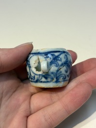 A group of Chinese and Japanese famille verte, blue and white wares, Kangxi and later