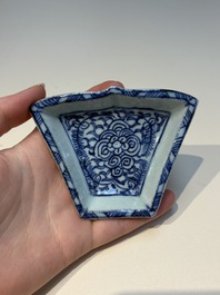 A group of Chinese and Japanese famille verte, blue and white wares, Kangxi and later