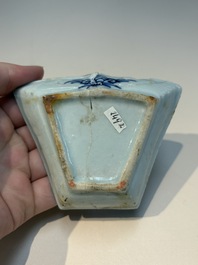 A group of Chinese and Japanese famille verte, blue and white wares, Kangxi and later
