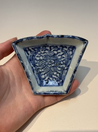 A group of Chinese and Japanese famille verte, blue and white wares, Kangxi and later