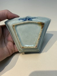 A group of Chinese and Japanese famille verte, blue and white wares, Kangxi and later
