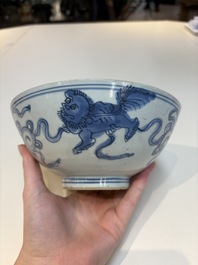 12 Chinese blue and white wares, Ming