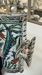 A polychrome Iznik mug, late 16th C.