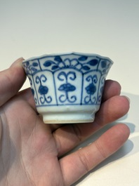 16 Chinese blue and white cups and 24 saucers, various marks, Kangxi and later