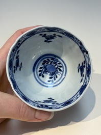 16 Chinese blue and white cups and 24 saucers, various marks, Kangxi and later