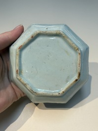 A group of Chinese and Japanese famille verte, blue and white wares, Kangxi and later