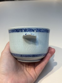 A group of Chinese and Japanese famille verte, blue and white wares, Kangxi and later