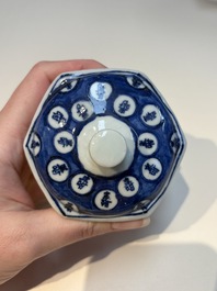 A group of Chinese and Japanese famille verte, blue and white wares, Kangxi and later