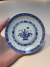 16 Chinese blue and white cups and 24 saucers, various marks, Kangxi and later