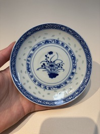 16 Chinese blue and white cups and 24 saucers, various marks, Kangxi and later