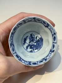 16 Chinese blue and white cups and 24 saucers, various marks, Kangxi and later