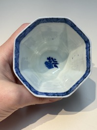 16 Chinese blue and white cups and 24 saucers, various marks, Kangxi and later