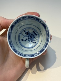 16 Chinese blue and white cups and 24 saucers, various marks, Kangxi and later