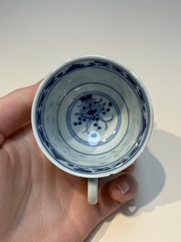 16 Chinese blue and white cups and 24 saucers, various marks, Kangxi and later