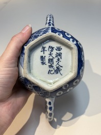 A group of Chinese and Japanese famille verte, blue and white wares, Kangxi and later