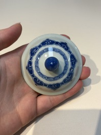 A group of Chinese and Japanese famille verte, blue and white wares, Kangxi and later