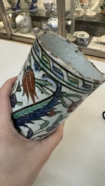 A polychrome Iznik mug, late 16th C.