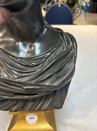 A parcel-gilt bronze bust of a Roman woman, possibly Livia Drusilla or Agrippina the Elder, France, Empire period, early 19th C.