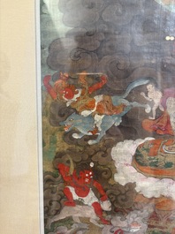 A fine Tibetan 'Begtse Chen' thangka, 18th C.