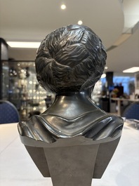A parcel-gilt bronze bust of a Roman woman, possibly Livia Drusilla or Agrippina the Elder, France, Empire period, early 19th C.