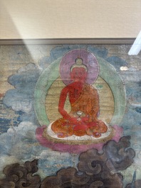 A fine Tibetan 'Begtse Chen' thangka, 18th C.