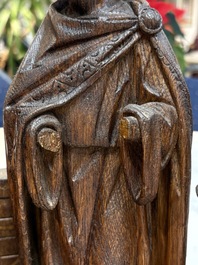 A Flemish carved wooden 'Adoration of the Magi' group, 18th C.