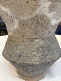 Four Thai pottery vases, Ban-Chiang, 7/4th C. B.C.
