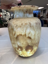 A large Egyptian alabaster jar, probably Middle Kingdom, 1987-1640 B.C.