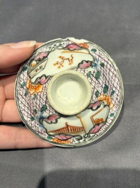 A large collection of 152 pieces, mainly Chinese porcelain covers, Kangxi and later