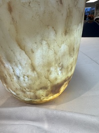 A large Egyptian alabaster jar, probably Middle Kingdom, 1987-1640 B.C.