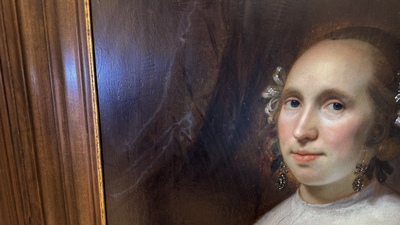 Bartholomeus van der Helst (1613-1670): 'Portrait of a Young Lady', oil on panel, signed and dated 1659