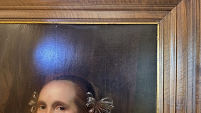 Bartholomeus van der Helst (1613-1670): 'Portrait of a Young Lady', oil on panel, signed and dated 1659