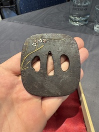 A varied collection of ten Japanese iron tsuba, Edo