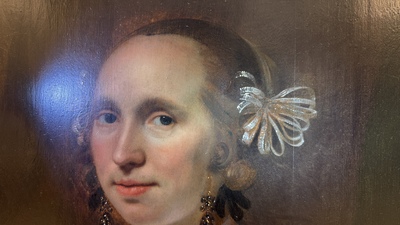 Bartholomeus van der Helst (1613-1670): 'Portrait of a Young Lady', oil on panel, signed and dated 1659