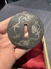 A varied collection of ten Japanese iron tsuba, Edo