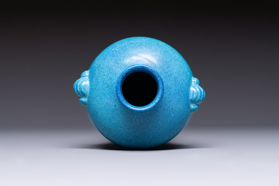 A Chinese robin's egg-glazed 'Meiping' vase, 19th C.