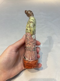 An exceptional complete set of twelve Chinese famille rose zodiac figures, Ge Yi Tai Zao 戈益泰造 marks, Republic
