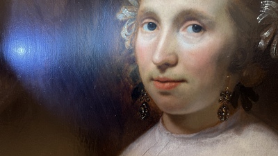 Bartholomeus van der Helst (1613-1670): 'Portrait of a Young Lady', oil on panel, signed and dated 1659