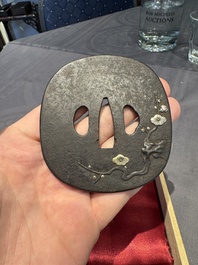 A varied collection of ten Japanese iron tsuba, Edo