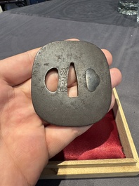 A varied collection of ten Japanese iron tsuba, Edo