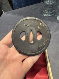 A varied collection of ten Japanese iron tsuba, Edo