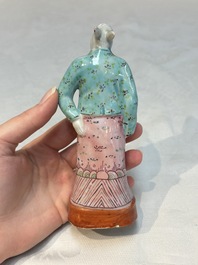 An exceptional complete set of twelve Chinese famille rose zodiac figures, Ge Yi Tai Zao 戈益泰造 marks, Republic