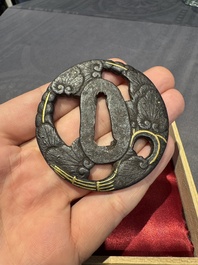 A varied collection of ten Japanese iron tsuba, Edo