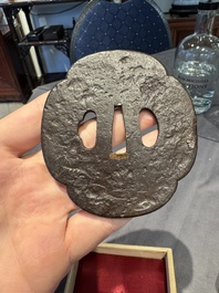 A varied collection of ten Japanese iron tsuba, Edo