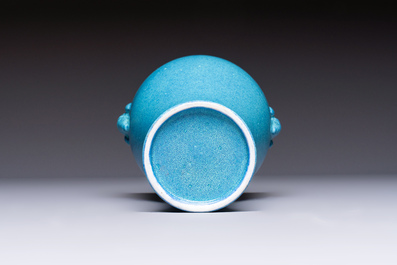 A Chinese robin's egg-glazed 'Meiping' vase, 19th C.