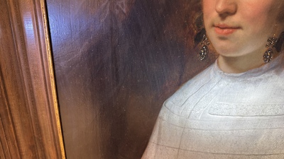 Bartholomeus van der Helst (1613-1670): 'Portrait of a Young Lady', oil on panel, signed and dated 1659