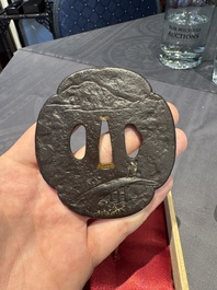 A varied collection of ten Japanese iron tsuba, Edo