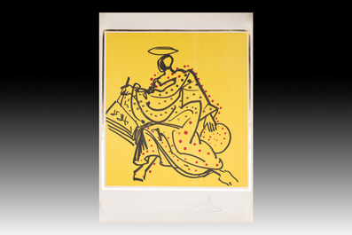 Salvador Dal&iacute; (1904-1989): 'The Twelve Apostles', three lithographs with metallic gold on Arches paper, signed in pencil
