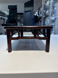 Three Chinese hongmu stands, 19/20th C.