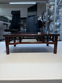 Three Chinese hongmu stands, 19/20th C.